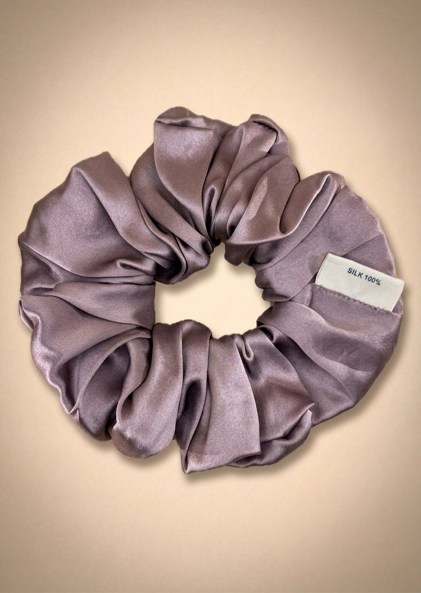 Mulberry Lilac Classic Silk Scrunchie