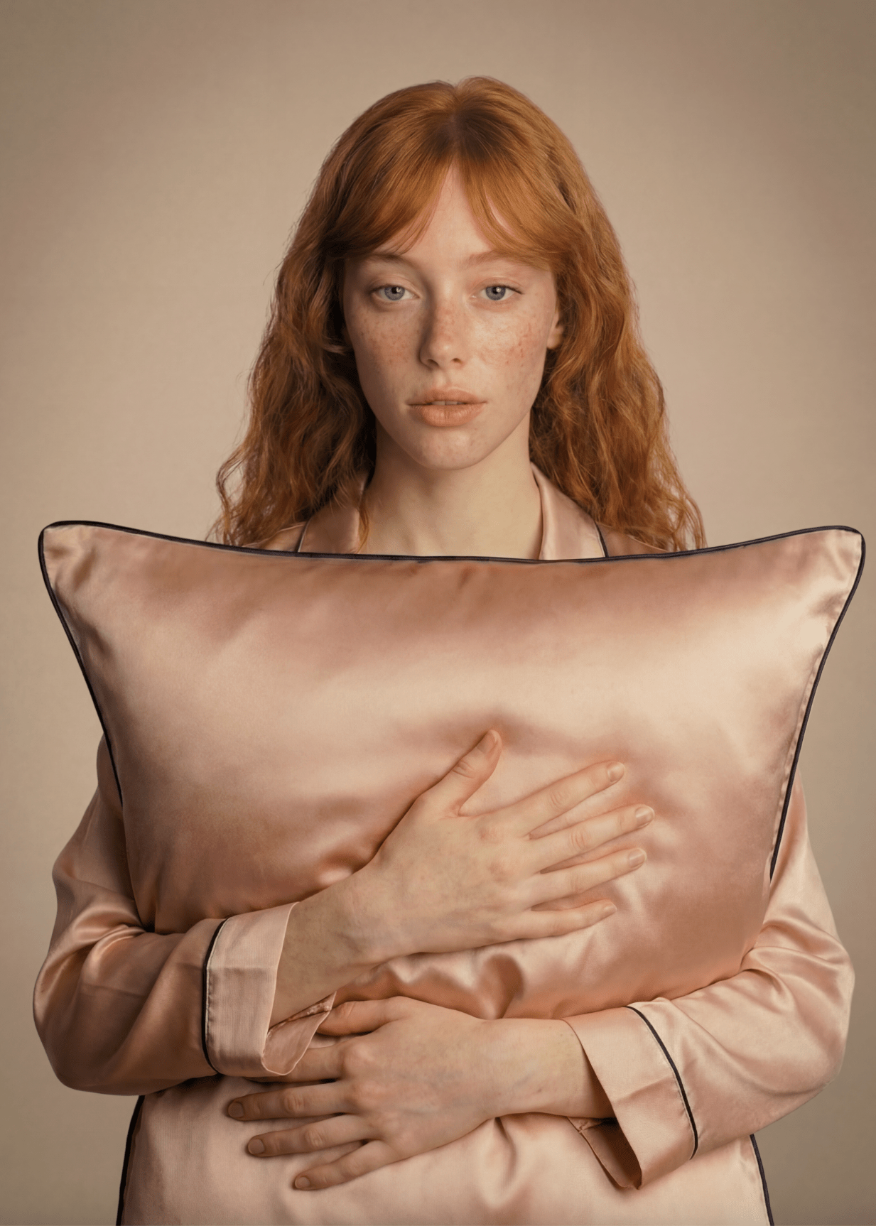 Rose Gold Silk Pillowcase