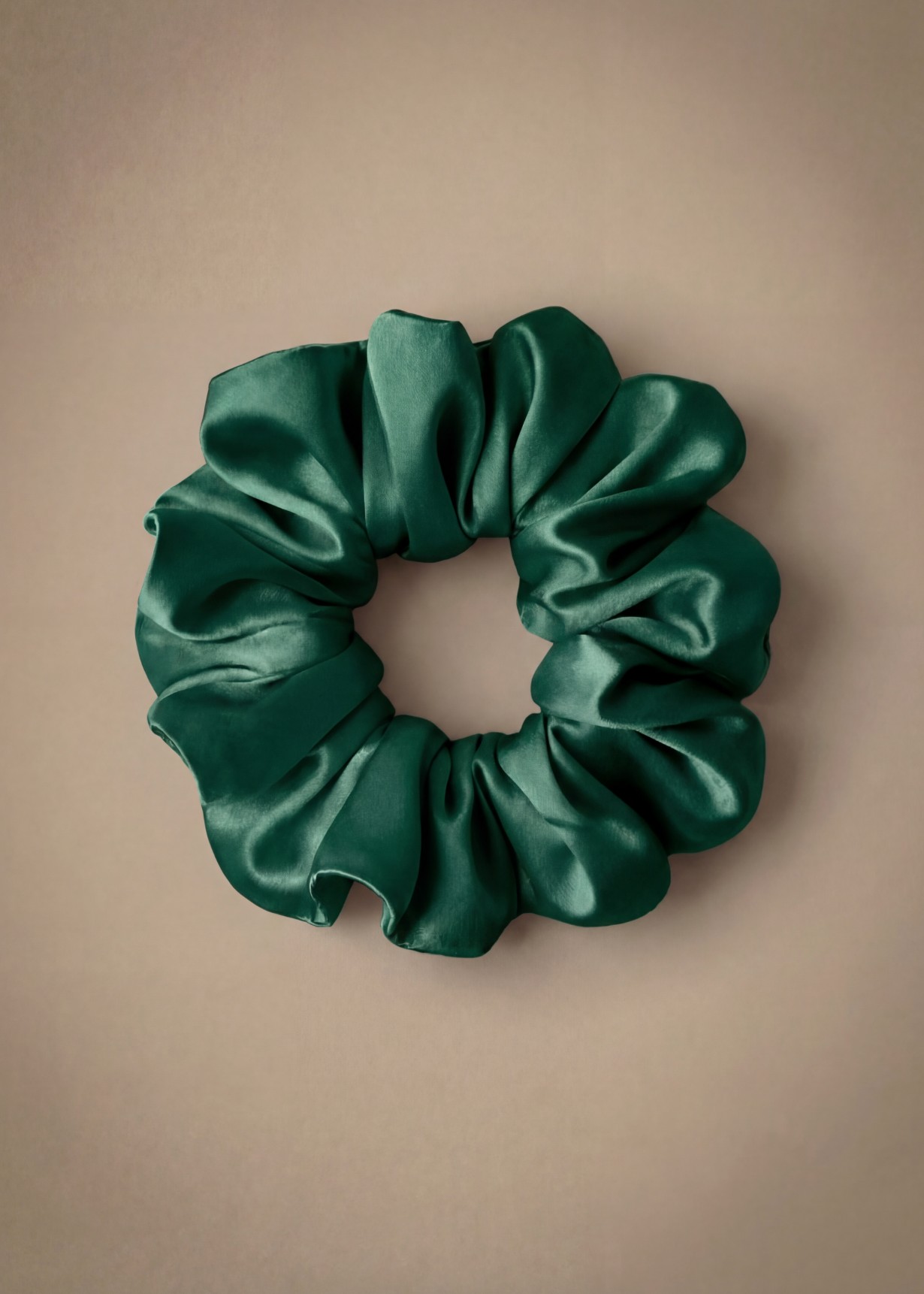 GRANDE ELASTICO CLASSICO IN SETA VERDE SMERALDO