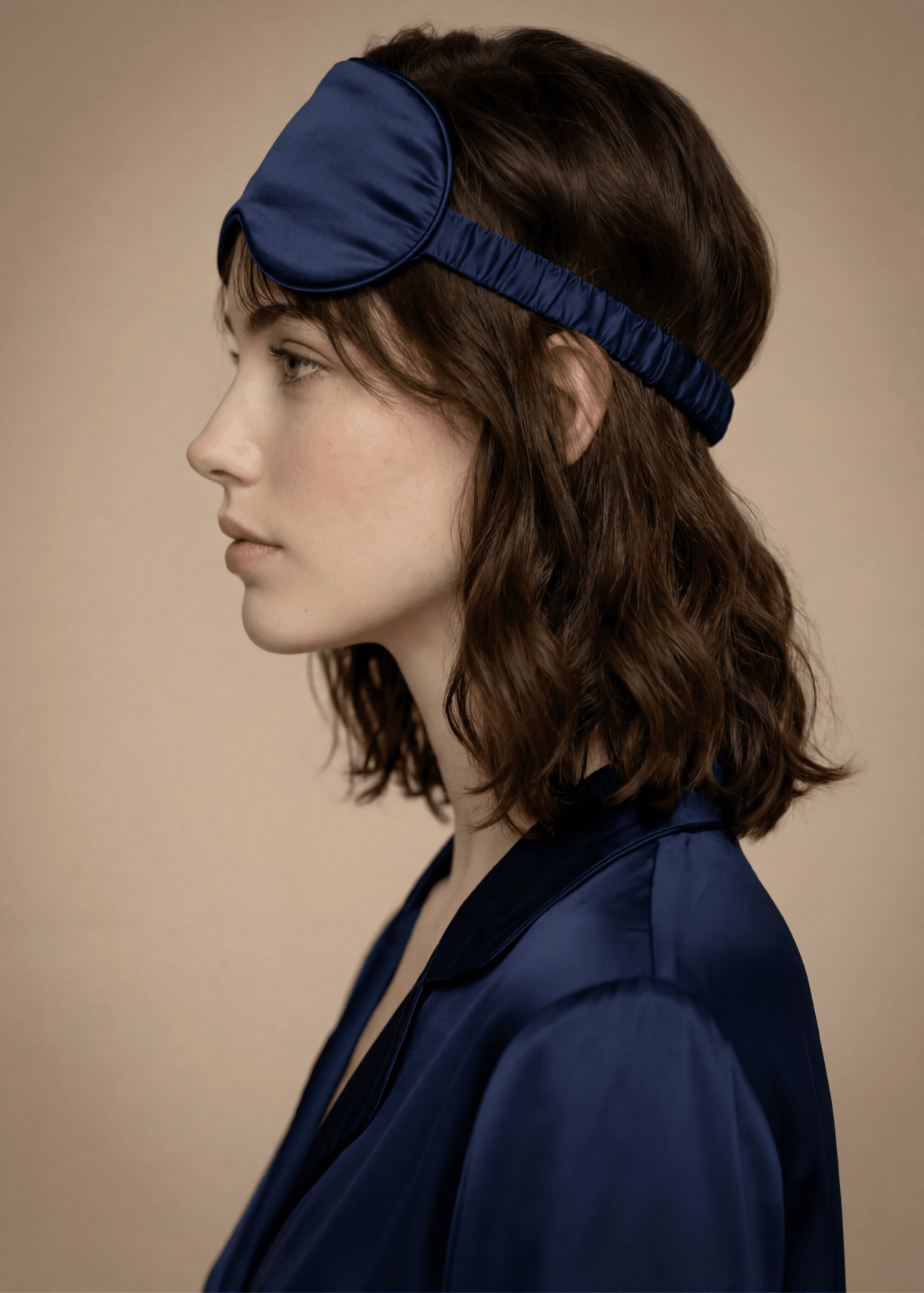 Midnight Blue Silk Sleep Mask