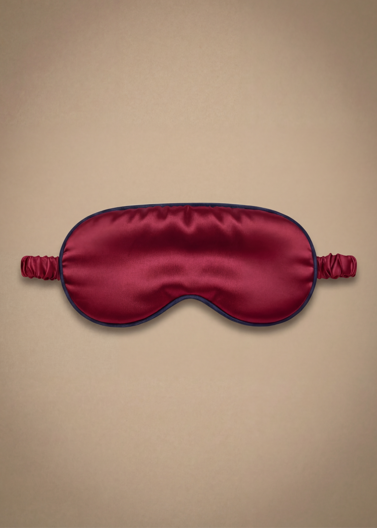 MASCHERA PER GLI OCCHI IN SETA E COPERTURA RUBINO ROSSO