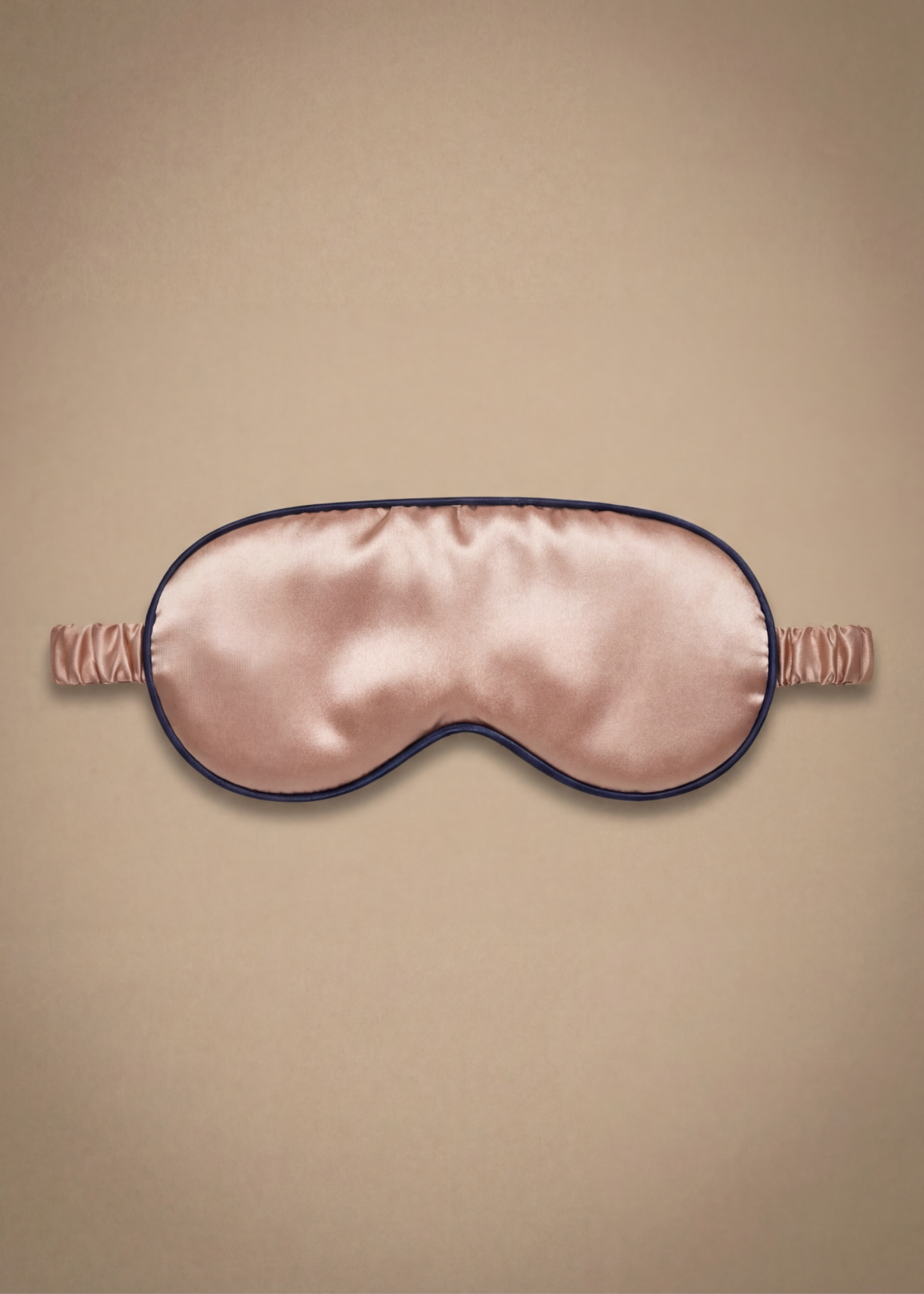 SILK EYE MASK AND COVER ROSE GOLD