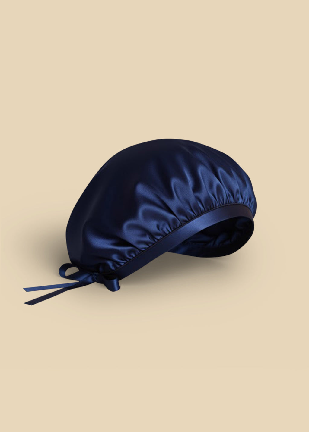 SILK HAIR BONNET MIDNIGHT BLUE