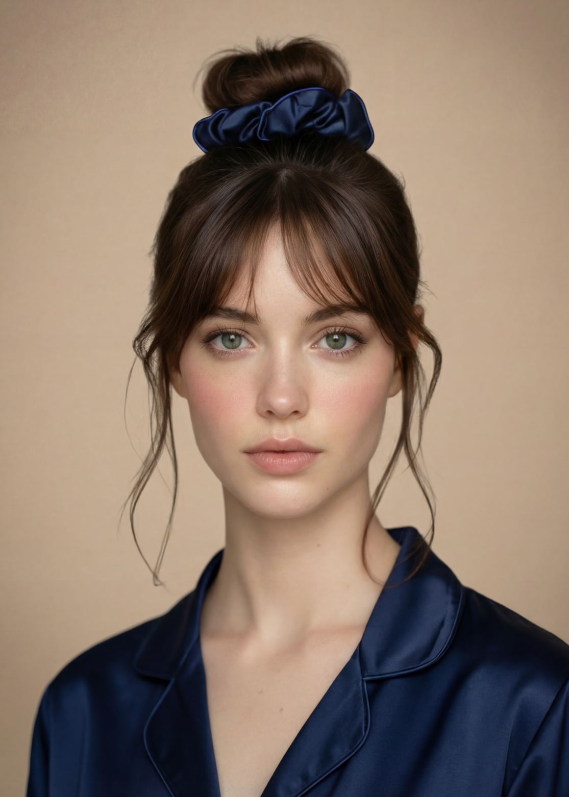 GROSSER SEIDENSCHAUM MITTERNACHTSBLAU