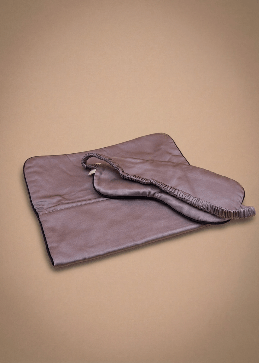 Mulberry Lilac Silk Sleep Mask and Cover