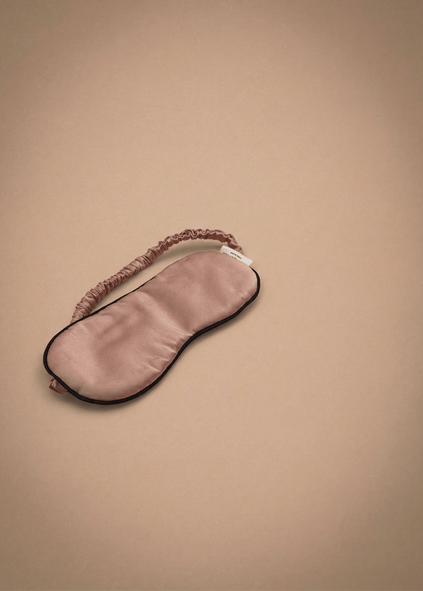 Rose Gold Silk Sleep Mask and Cover