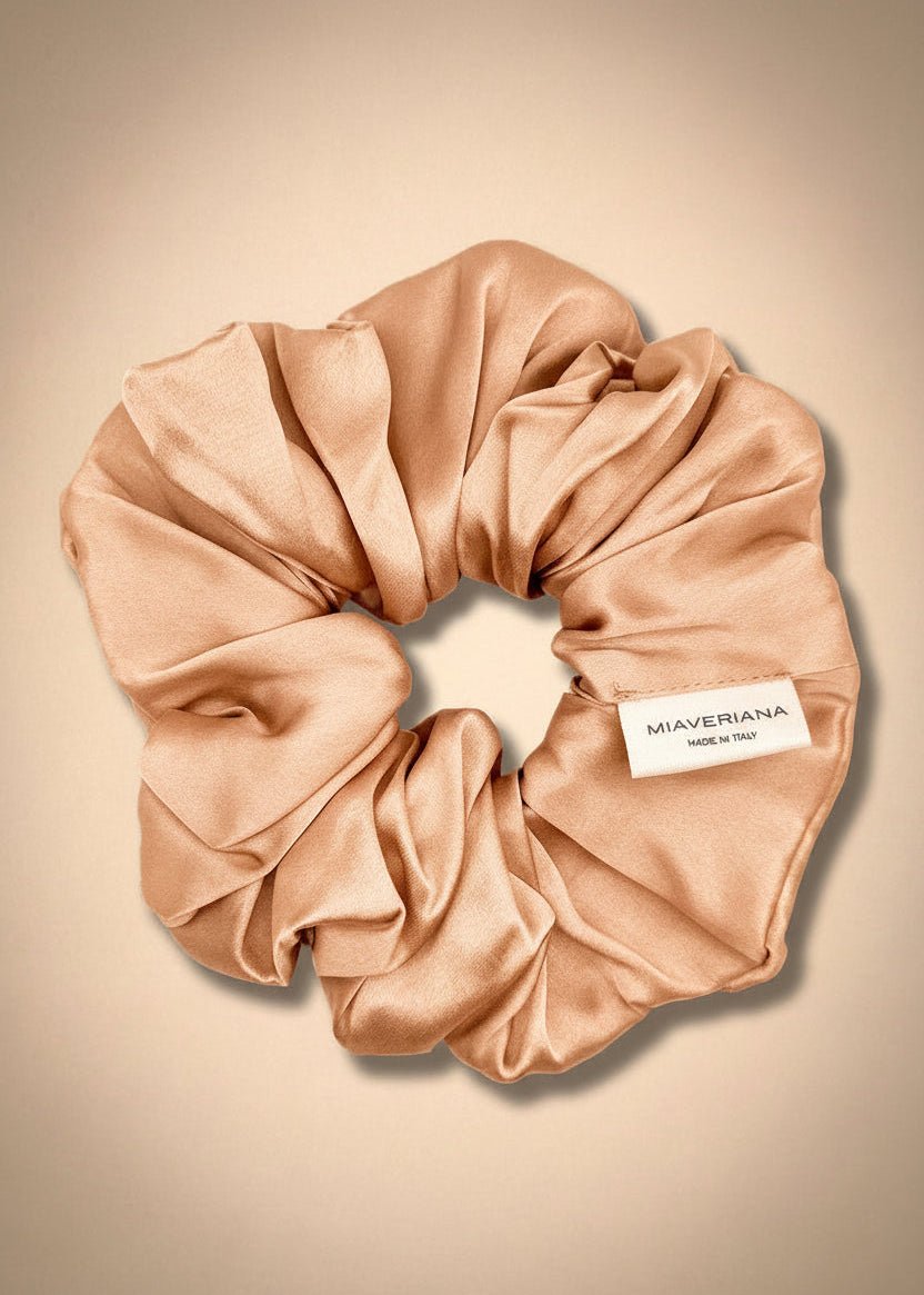 Rose Gold Classic Silk Scrunchie