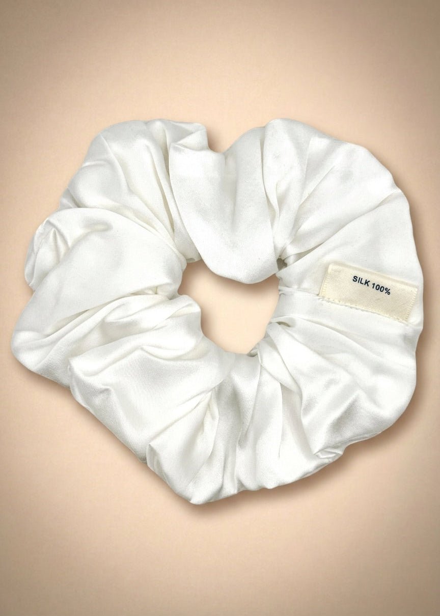 Pearl Ivory Classic Silk Scrunchie