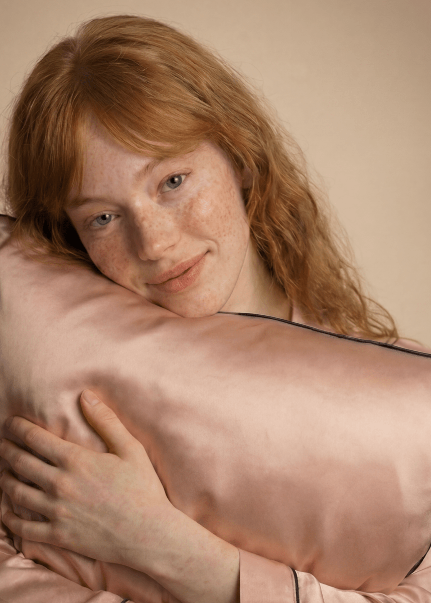 Rose Gold Silk Pillowcase