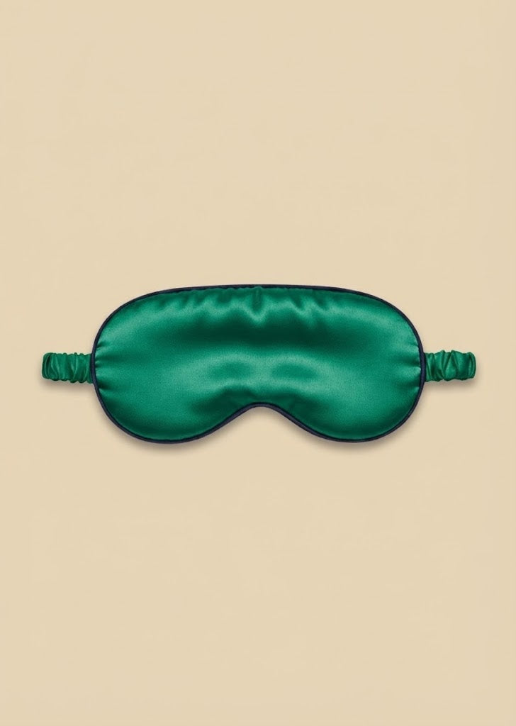 SILK EYE MASK GREEN EMERALD