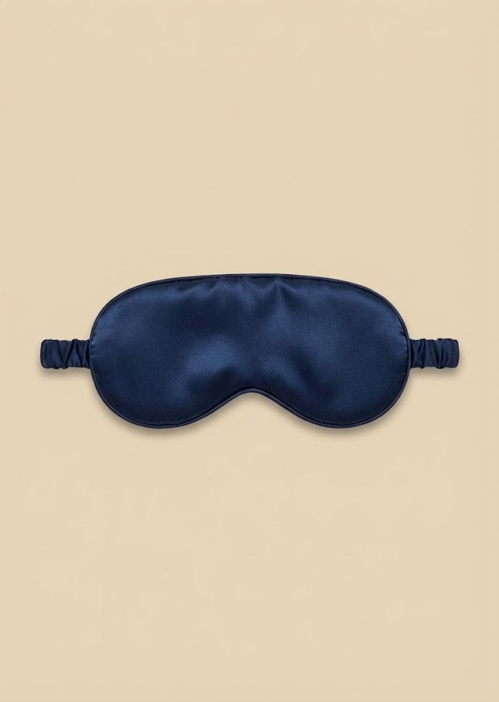SILK EYE MASK MIDNIGHT BLUE