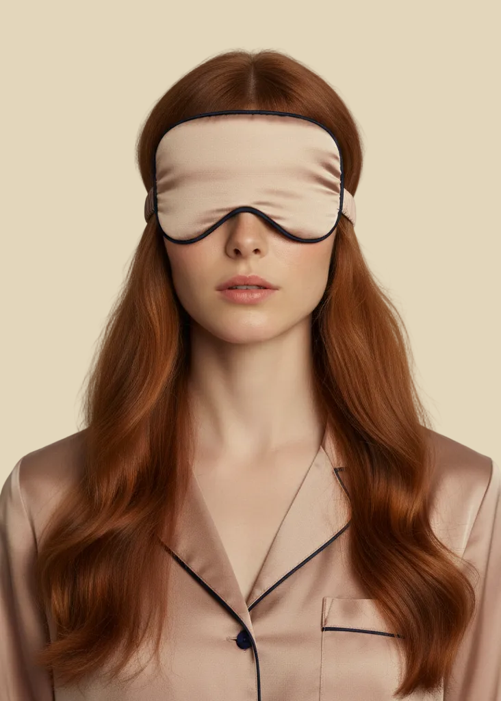SILK EYE MASK ROSE GOLD