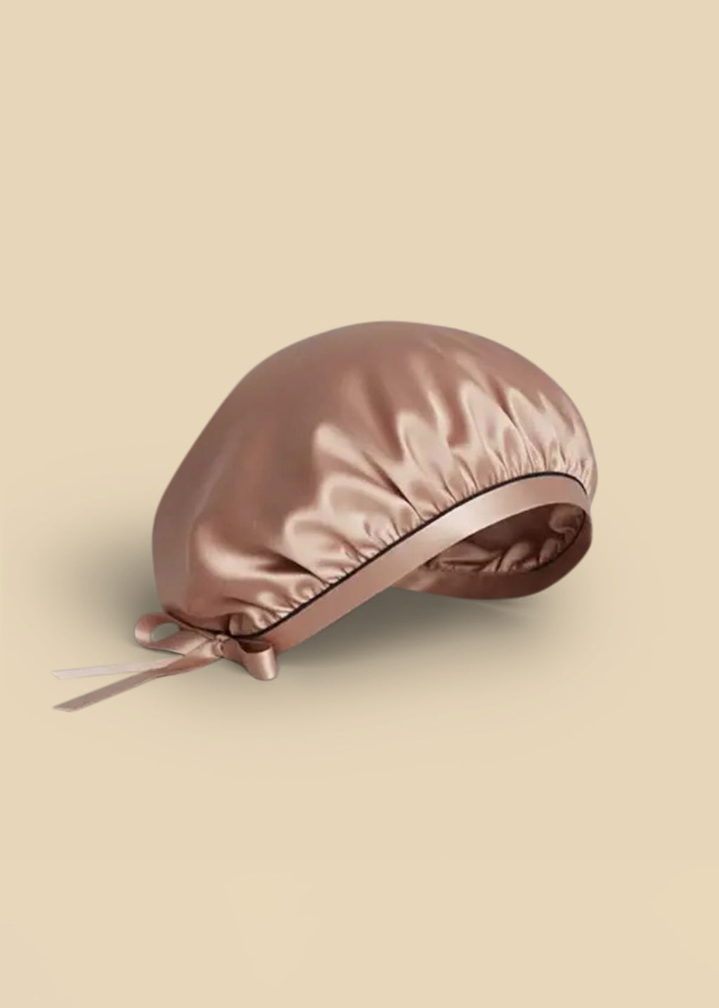 SILK HAIR BONNET ROSE GOLD