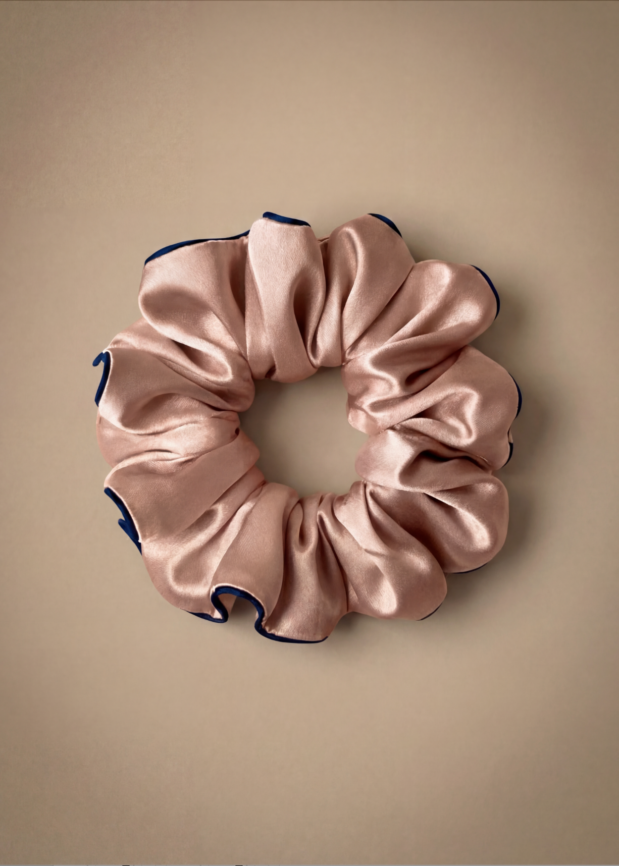 GRANDE ELASTICO DI SETA COLOR ORO ROSA