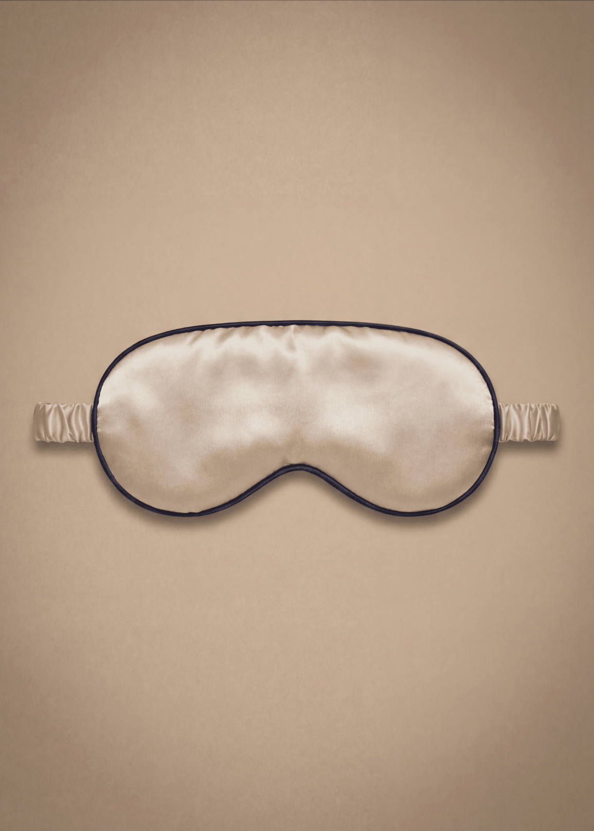 Champagne silk sleep mask by Miaveriana