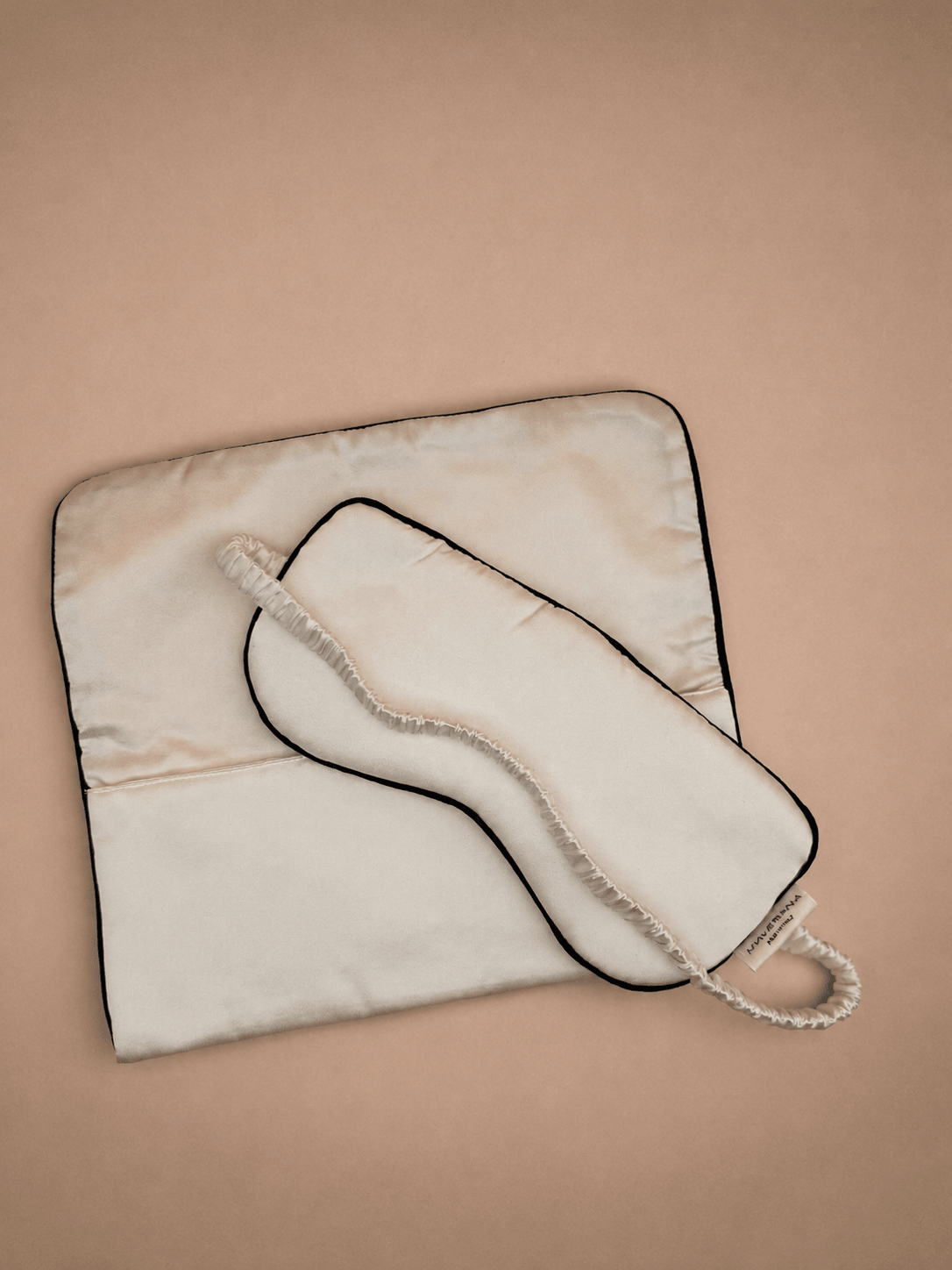 Pearl Ivory Silk Sleep Mask and Cover